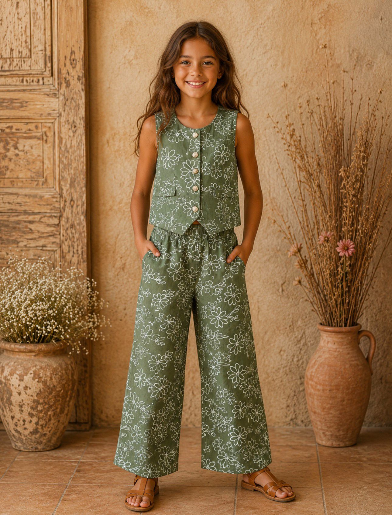 ensemble vert enfant