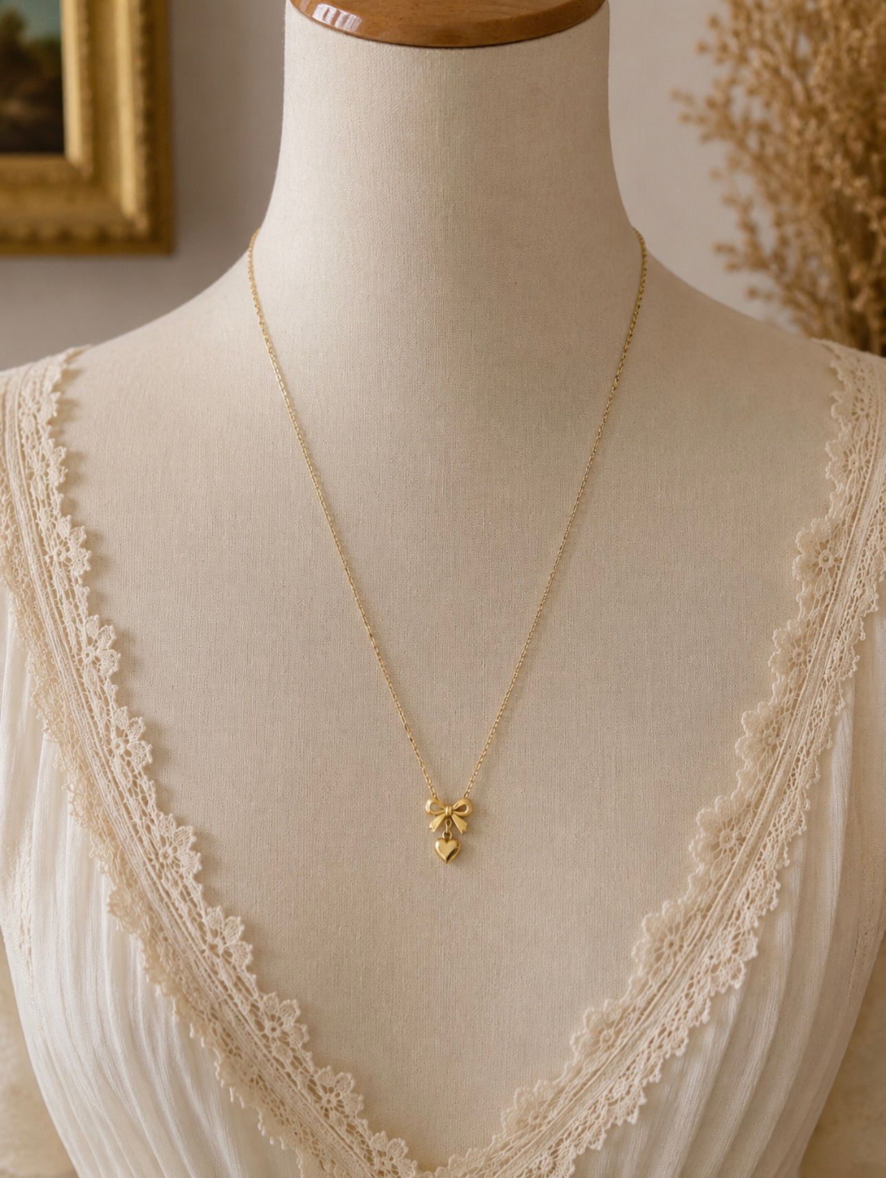 collier amour doré