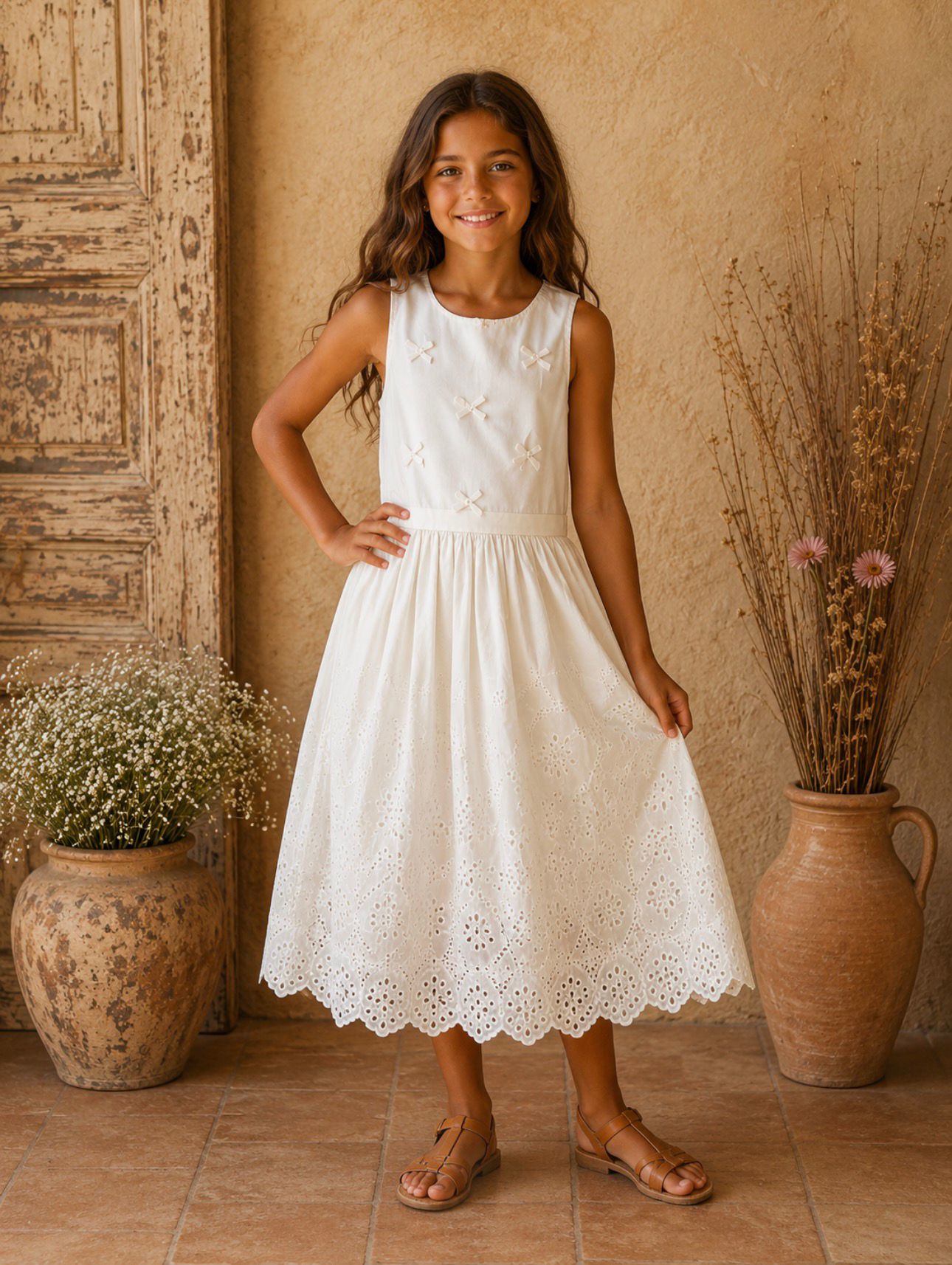 robe blanche fille