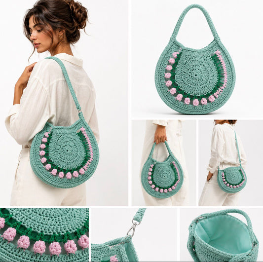 sac vert rose
